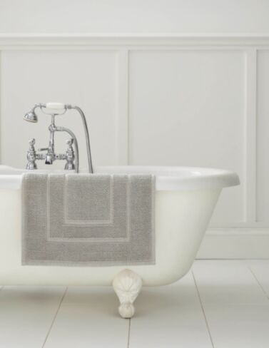 Border Cotton Steel Bath Mat